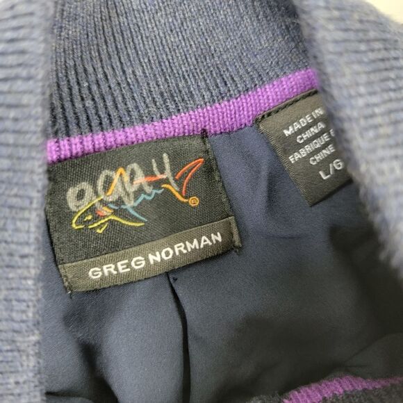 Greg Norman Argyle Quarter Zip Vest NWT Supima Cotton Blend Granpa Grunge - Picture 5 of 9